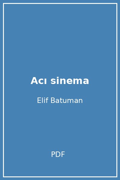 Acı sinema