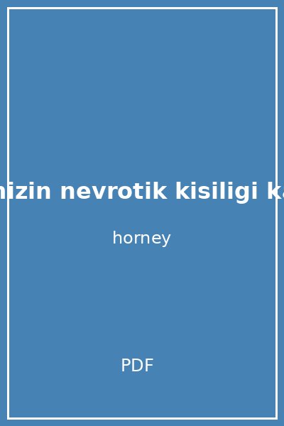 agimizin nevrotik kisiligi karen