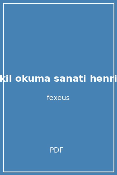 akil okuma sanati henrik