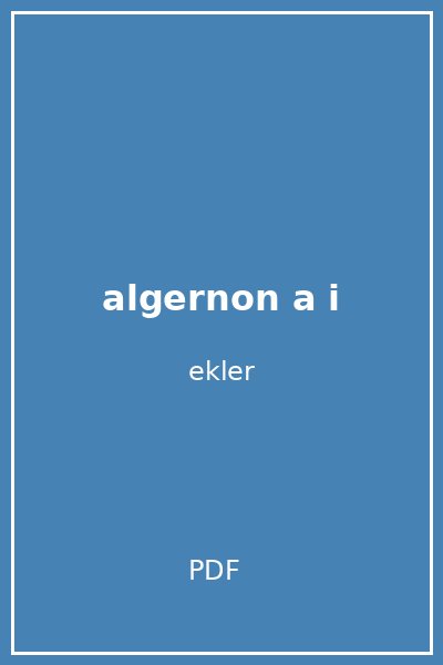 algernon a i