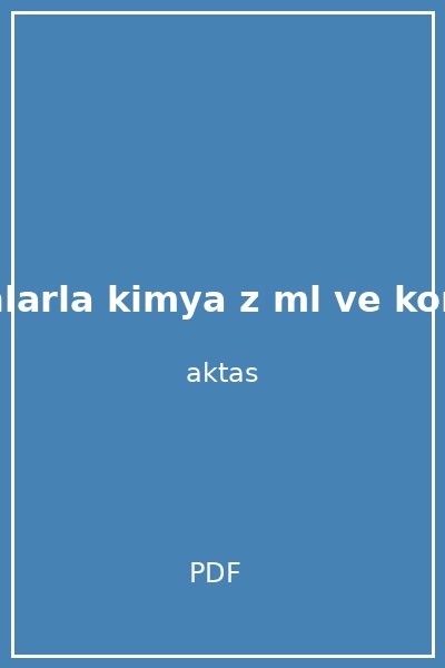 antrenmanlarla kimya z ml ve konu anlatimli mehmet