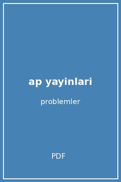 ap yayinlari