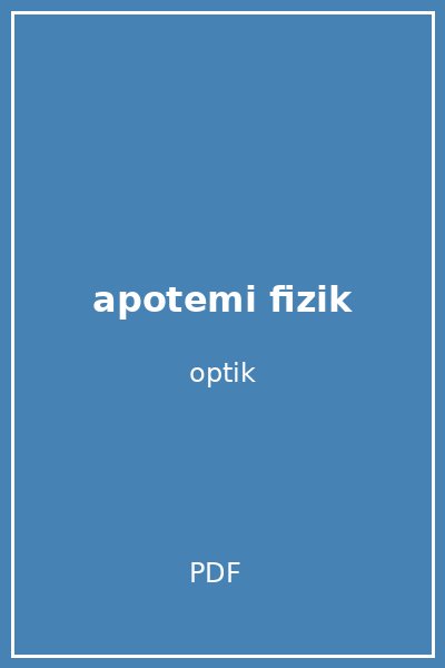 apotemi fizik