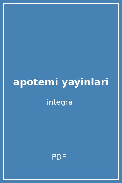 apotemi yayinlari