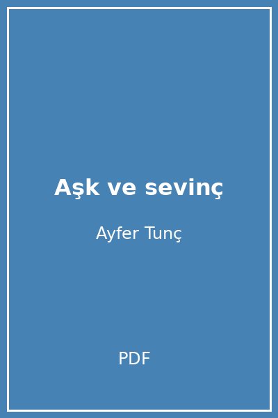 Aşk ve sevinç