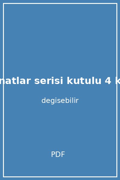 atesli kanatlar serisi kutulu 4 kitap takim kapak