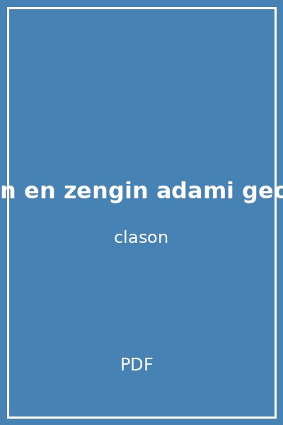 babilin en zengin adami george s