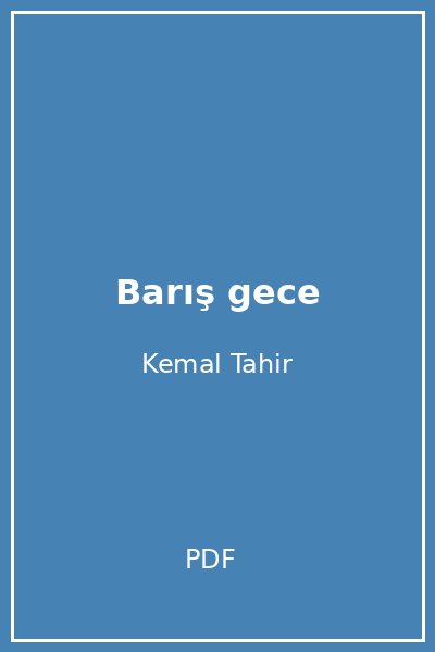 Barış gece