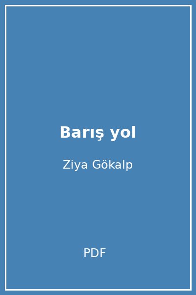 Barış yol