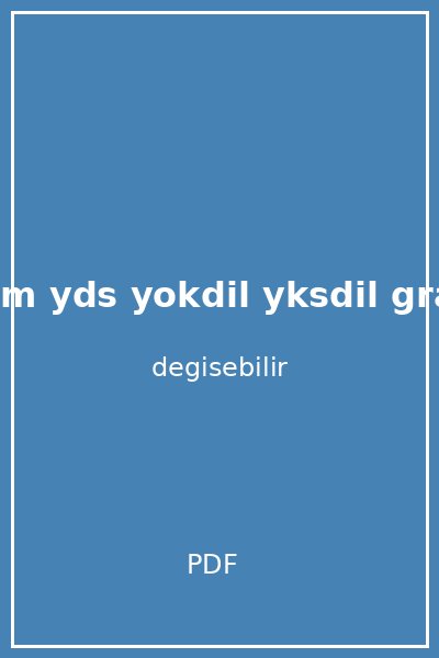 benim hocam yds yokdil yksdil grammar overdose kapak