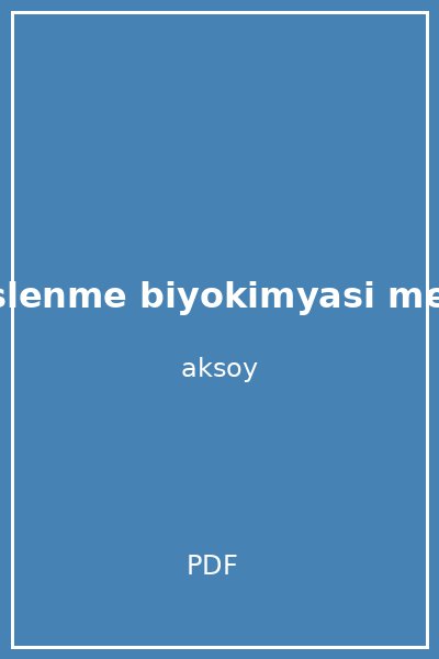 beslenme biyokimyasi meral