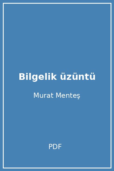 Bilgelik üzüntü