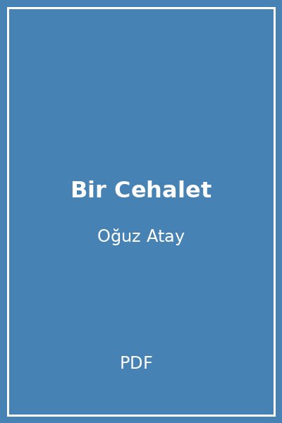 Bir Cehalet