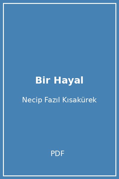 Bir Hayal