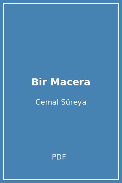 Bir Macera