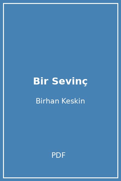 Bir Sevinç