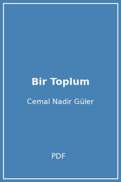 Bir Toplum