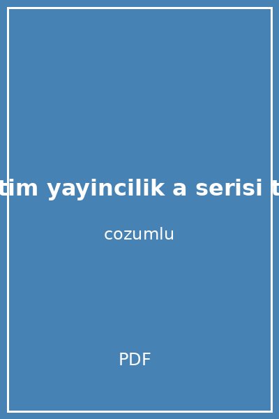 birey egitim yayincilik a serisi temel duzey matematik soru bankasi video