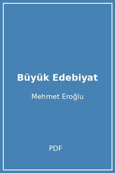 Büyük Edebiyat