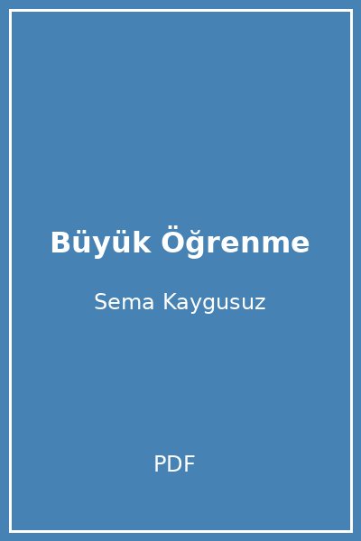 Büyük Öğrenme