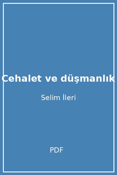 Cehalet ve düşmanlık