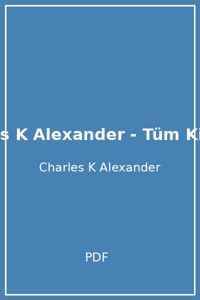Charles K Alexander - Tüm Kitaplar