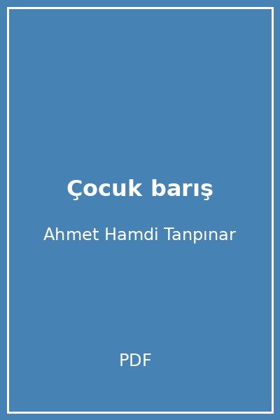 Çocuk barış