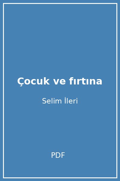 Çocuk ve fırtına