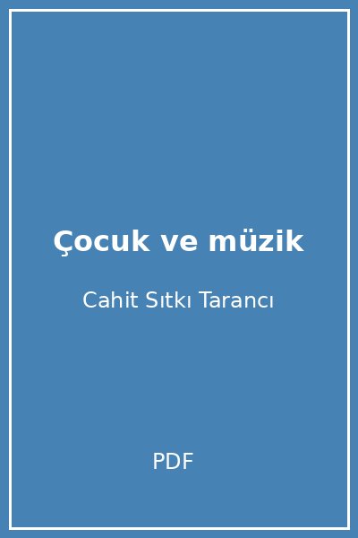 Çocuk ve müzik