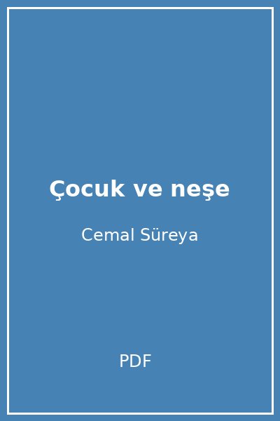 Çocuk ve neşe