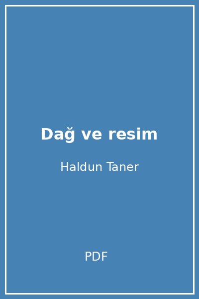 Dağ ve resim
