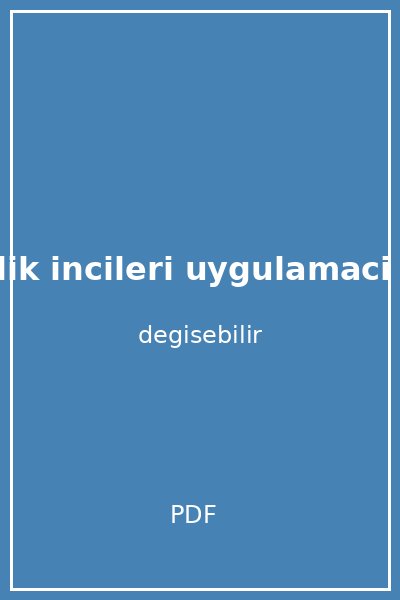 danismanlik incileri uygulamaci icin dusunceler kapak