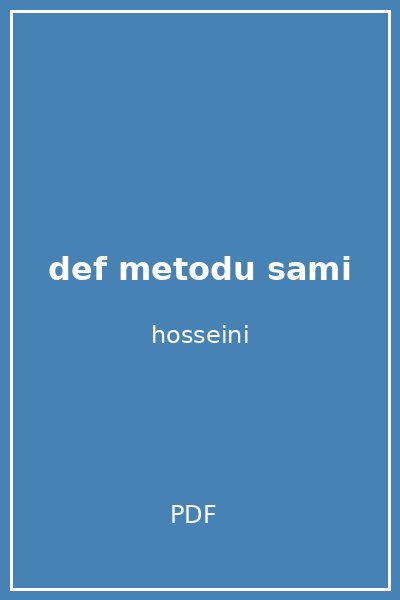 def metodu sami