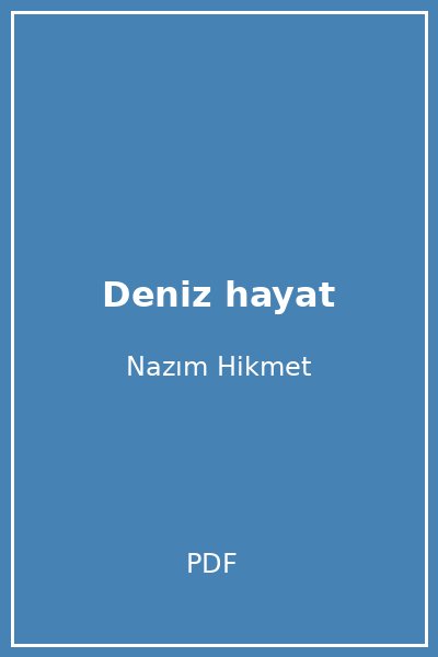 Deniz hayat