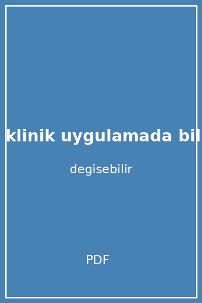 depresyon klinik uygulamada bilissel davranisci terapi kapak