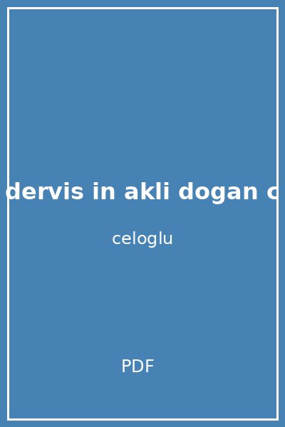 dervis in akli dogan c