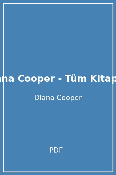 Diana Cooper - Tüm Kitaplar
