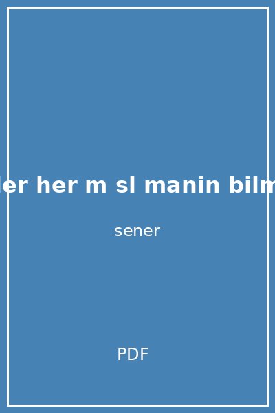 dini bilgiler her m sl manin bilmesi gereken adem