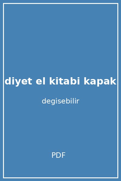 diyet el kitabi kapak