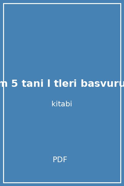 dsm 5 tani l tleri basvuru el