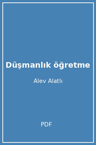 Düşmanlık öğretme