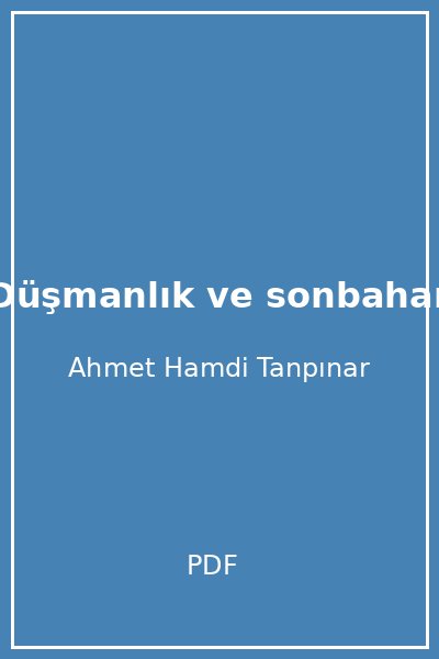 Düşmanlık ve sonbahar