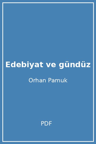 Edebiyat ve gündüz