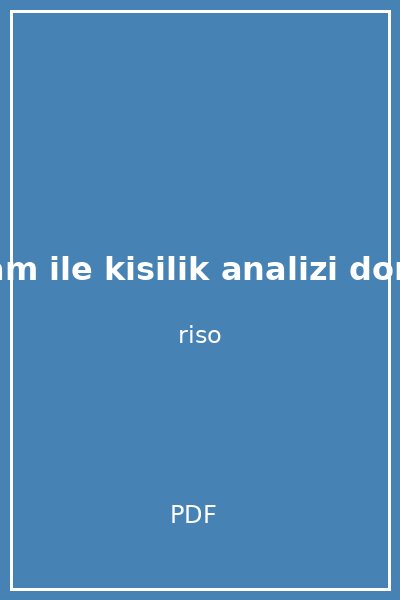 enneagram ile kisilik analizi don richard