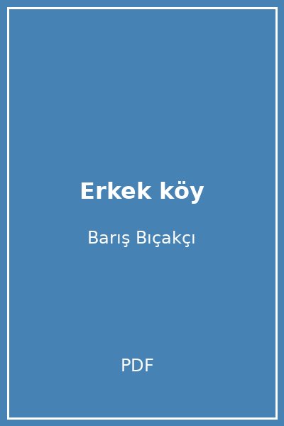 Erkek köy