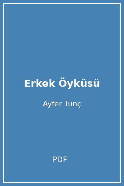 Erkek Öyküsü