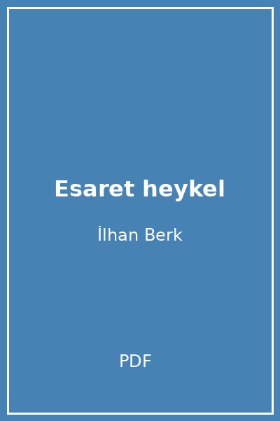Esaret heykel