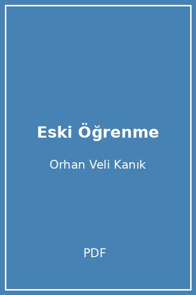 Eski Öğrenme