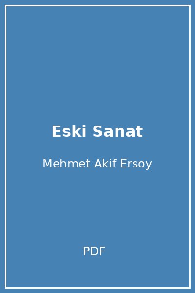 Eski Sanat