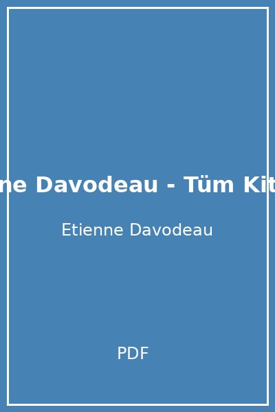 Etienne Davodeau - Tüm Kitaplar